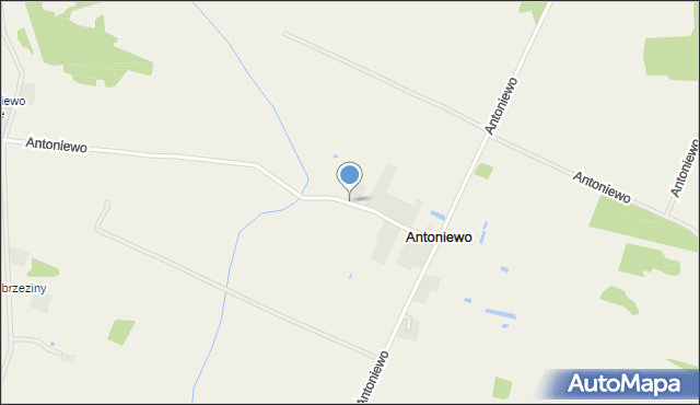 Antoniewo gmina Siemiątkowo, Antoniewo, mapa Antoniewo gmina Siemiątkowo