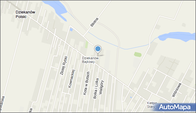 Dziekanów Leśny, Andersena Hansa Christiana, mapa Dziekanów Leśny