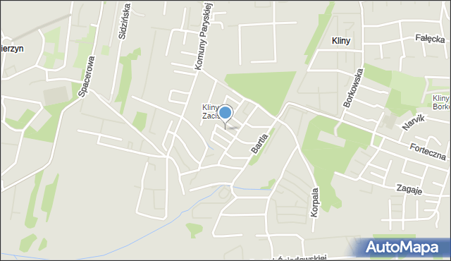 Kraków, Anusi, mapa Krakowa