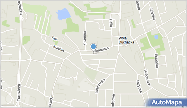 Kraków, Andrychowska, mapa Krakowa