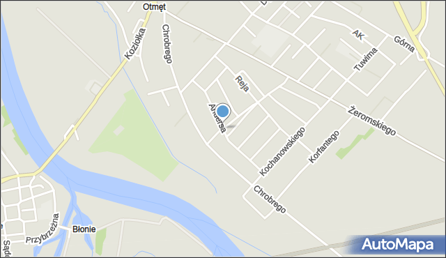 Krapkowice, Andersa Władysława, gen., mapa Krapkowice