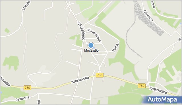Libiąż, Andersa Władysława, gen., mapa Libiąż