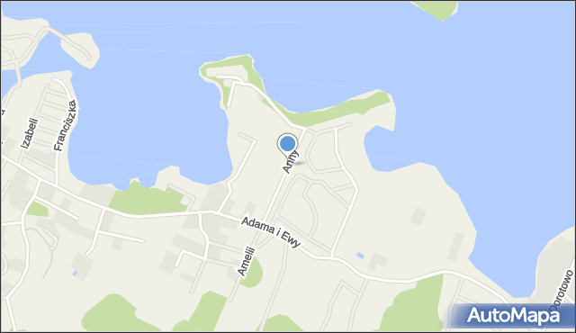 Majdy gmina Stawiguda, Anny, mapa Majdy gmina Stawiguda