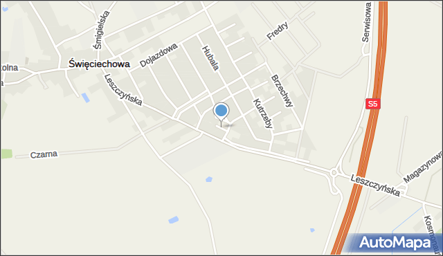 Święciechowa, Andersa Władysława, gen., mapa Święciechowa