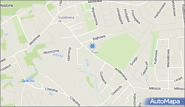 Szczecin, Andersena Hansa Christiana, mapa Szczecina