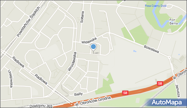 Warszawa, Andriollego Elwiro Michała, mapa Warszawy