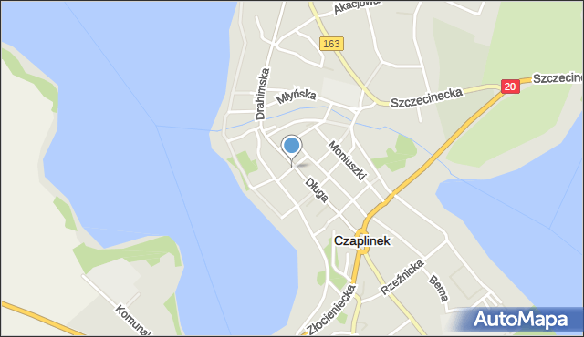 Czaplinek powiat drawski, Apteczna, mapa Czaplinek powiat drawski