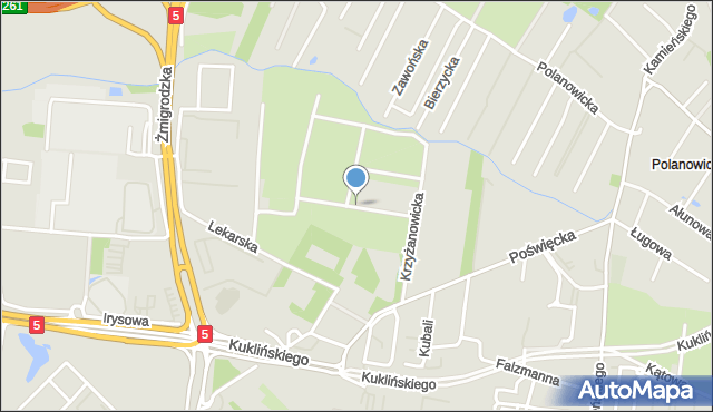 Wrocław, Aptekarska, mapa Wrocławia