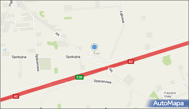 Baranów powiat grodziski, Armii Krajowej, mapa Baranów powiat grodziski