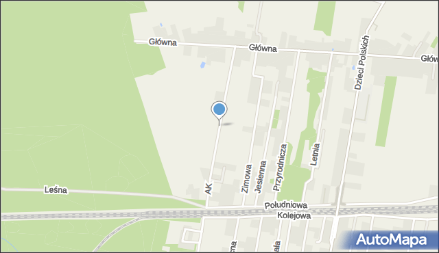 Gałków Duży, Armii Krajowej, mapa Gałków Duży