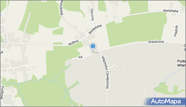 Jawiszowice, Armii Krajowej, mapa Jawiszowice