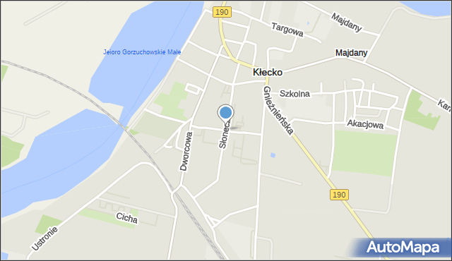 Kłecko, Armii Poznań, mapa Kłecko