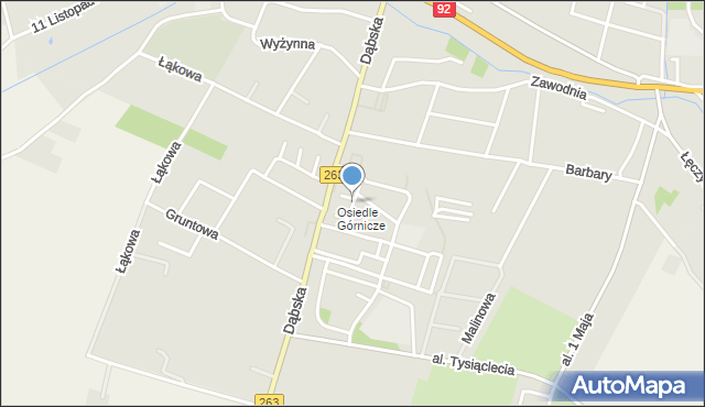 Kłodawa powiat kolski, Armii Krajowej, mapa Kłodawa powiat kolski