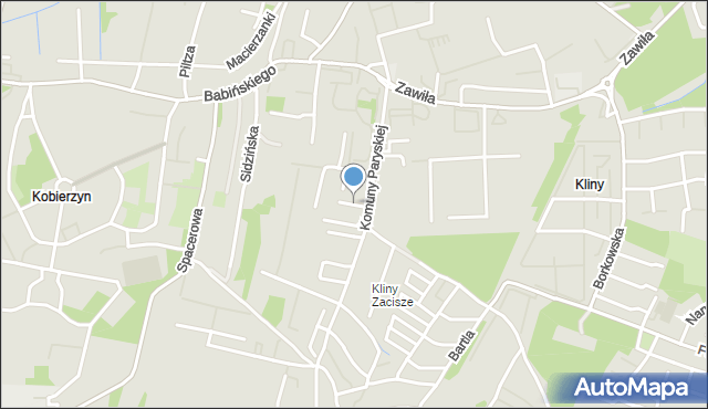 Kraków, Arktyczna, mapa Krakowa