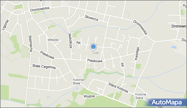 Lubliniec, Armii Krajowej, mapa Lubliniec