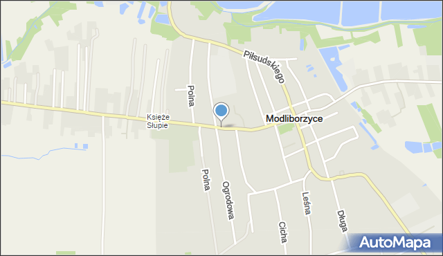 Modliborzyce powiat janowski, Armii Krajowej, mapa Modliborzyce powiat janowski
