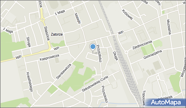 Nowa Sól, Arkadia, mapa Nowa Sól