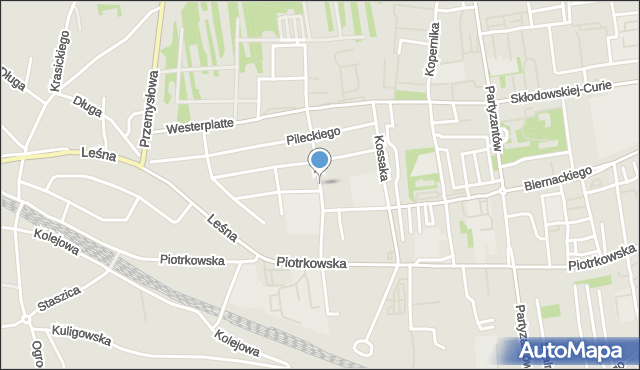 Opoczno, Armii Krajowej, mapa Opoczno