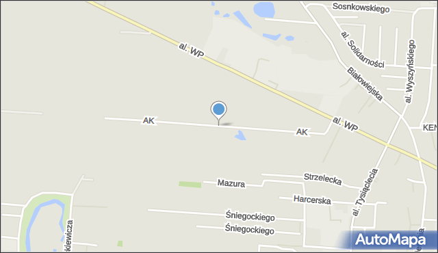 Pułtusk, Armii Krajowej, mapa Pułtusk