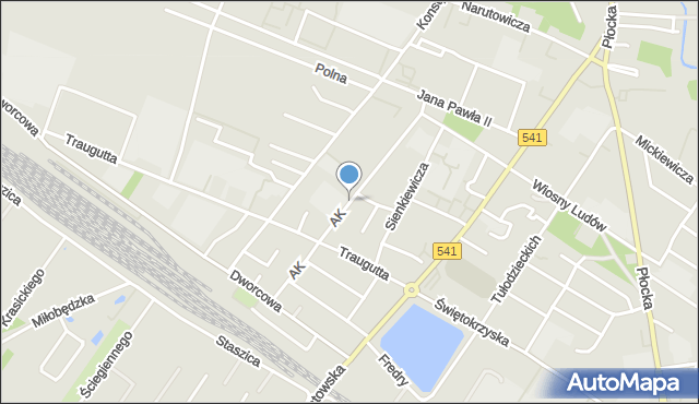 Sierpc, Armii Krajowej, mapa Sierpc