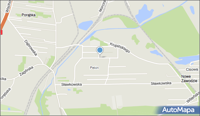 Sosnowiec, Arctowskiego Henryka, mapa Sosnowca