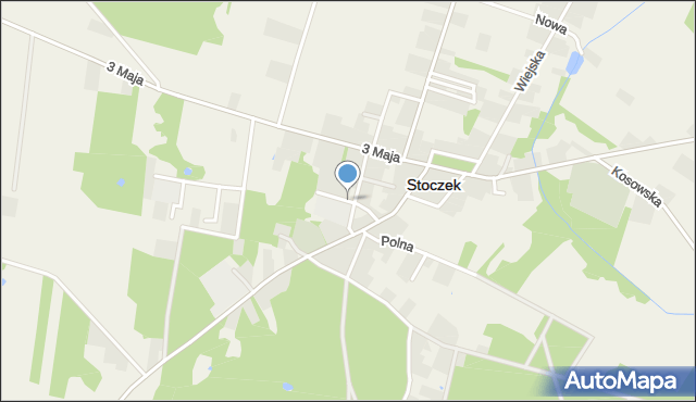 Stoczek powiat węgrowski, Armii Krajowej, mapa Stoczek powiat węgrowski