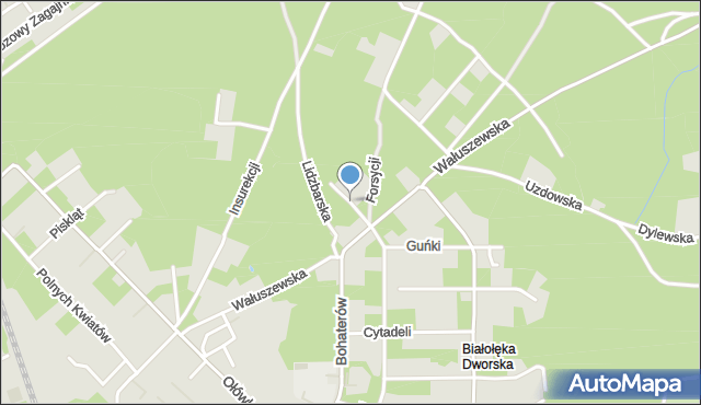 Warszawa, Arkony, mapa Warszawy