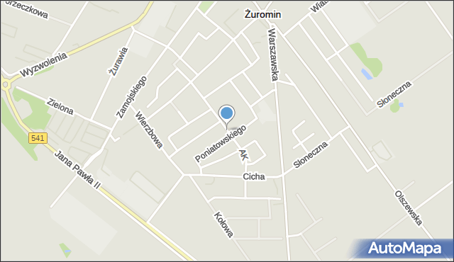 Żuromin, Armii Krajowej, mapa Żuromin