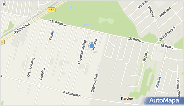 Chechło Pierwsze, Asnyka Adama, mapa Chechło Pierwsze