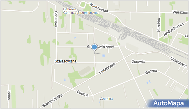 Dąbrowa Górnicza, Astrów, mapa Dąbrowa Górnicza