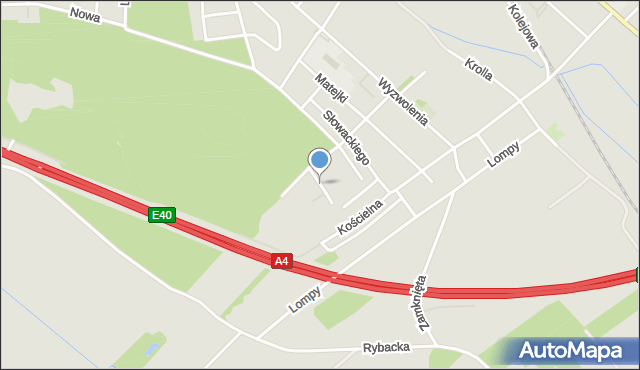 Gogolin powiat krapkowicki, Asnyka Adama, mapa Gogolin powiat krapkowicki