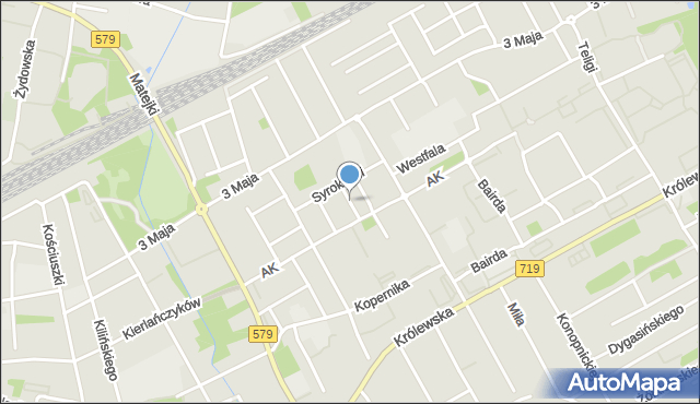 Grodzisk Mazowiecki, Asnyka Adama, mapa Grodzisk Mazowiecki