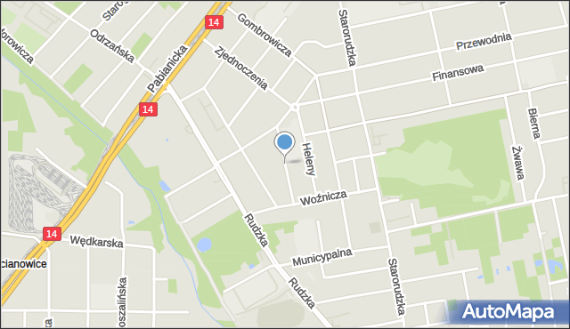 Łódź, Astronomiczna, mapa Łodzi