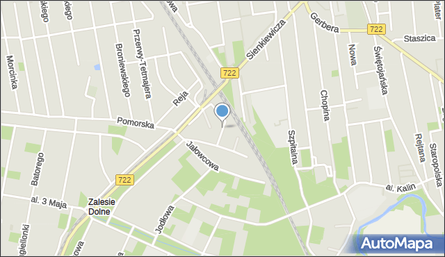 Piaseczno, Asnyka Adama, mapa Piaseczno