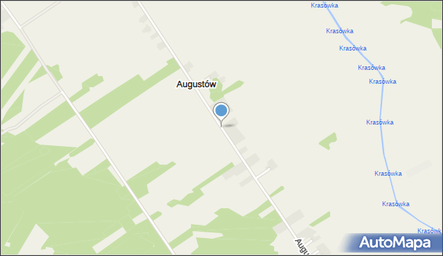 Augustów gmina Rząśnia, Augustów, mapa Augustów gmina Rząśnia