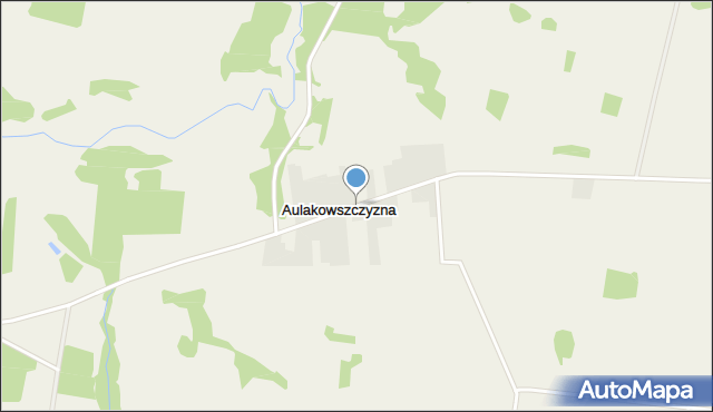 Aulakowszczyzna, Aulakowszczyzna, mapa Aulakowszczyzna