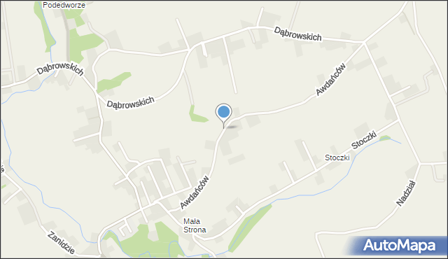 Młodziejowice gmina Michałowice, Awdańców, mapa Młodziejowice gmina Michałowice