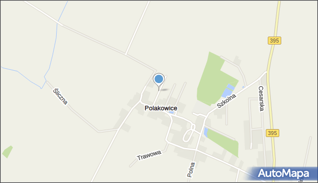 Polakowice, Azaliowa, mapa Polakowice