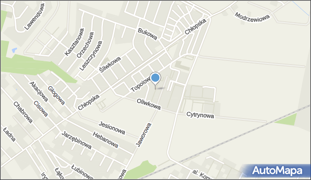 Smolec, Azaliowa, mapa Smolec