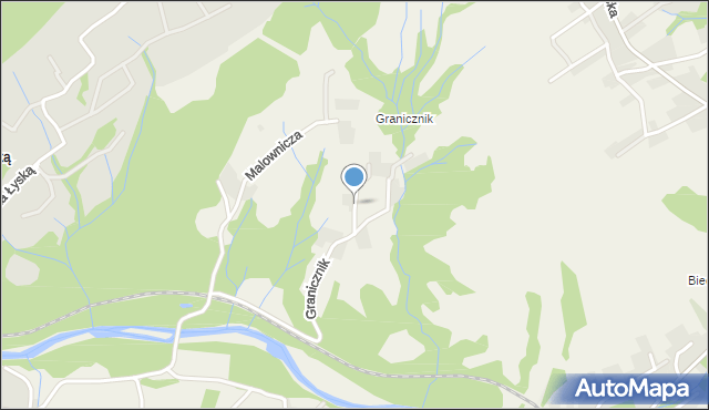 Świnna powiat żywiecki, Azalii, mapa Świnna powiat żywiecki