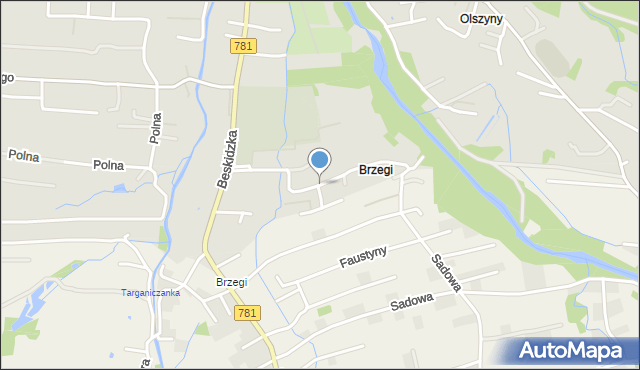 Andrychów, Baczyńskiego Krzysztofa Kamila, mapa Andrychów