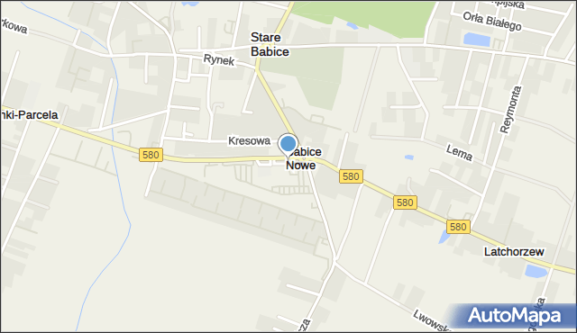 Babice Nowe, Babice Nowe, mapa Babice Nowe