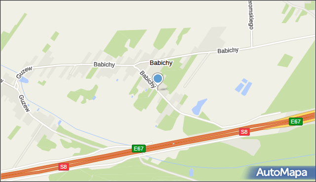Babichy, Babichy, mapa Babichy