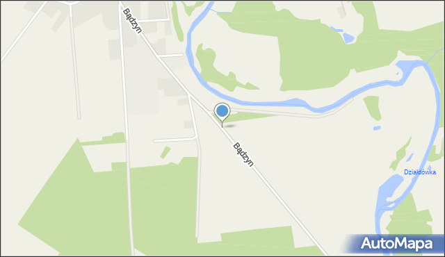 Bądzyn, Bądzyn, mapa Bądzyn