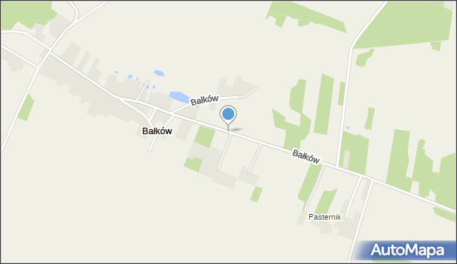 Bałków, Bałków, mapa Bałków