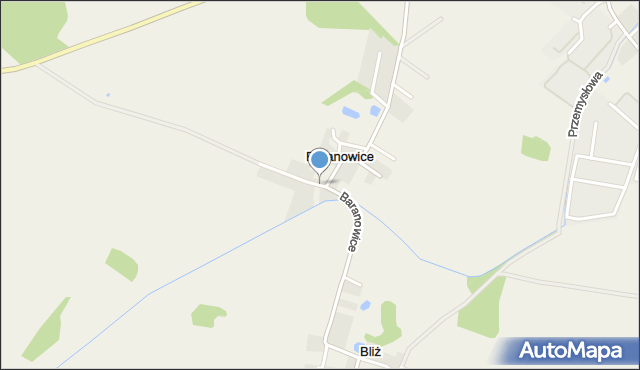 Baranowice gmina Kąty Wrocławskie, Baranowice, mapa Baranowice gmina Kąty Wrocławskie