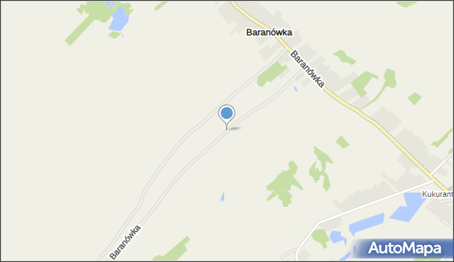 Baranówka gmina Lubartów, Baranówka, mapa Baranówka gmina Lubartów