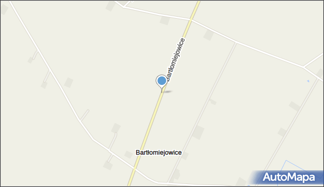 Bartłomiejowice gmina Osięciny, Bartłomiejowice, mapa Bartłomiejowice gmina Osięciny