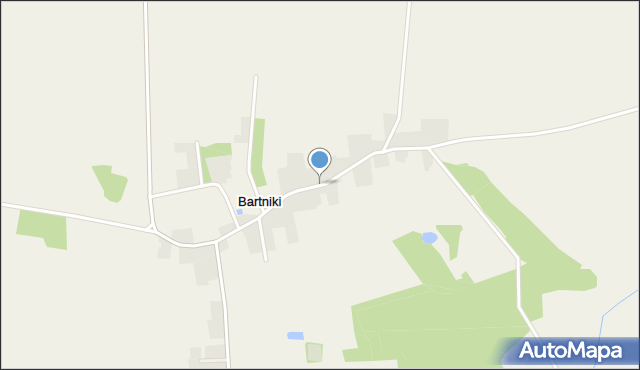 Bartniki gmina Milicz, Bartniki, mapa Bartniki gmina Milicz