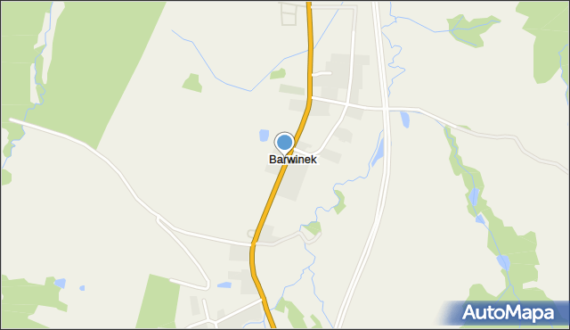 Barwinek gmina Dukla, Barwinek, mapa Barwinek gmina Dukla